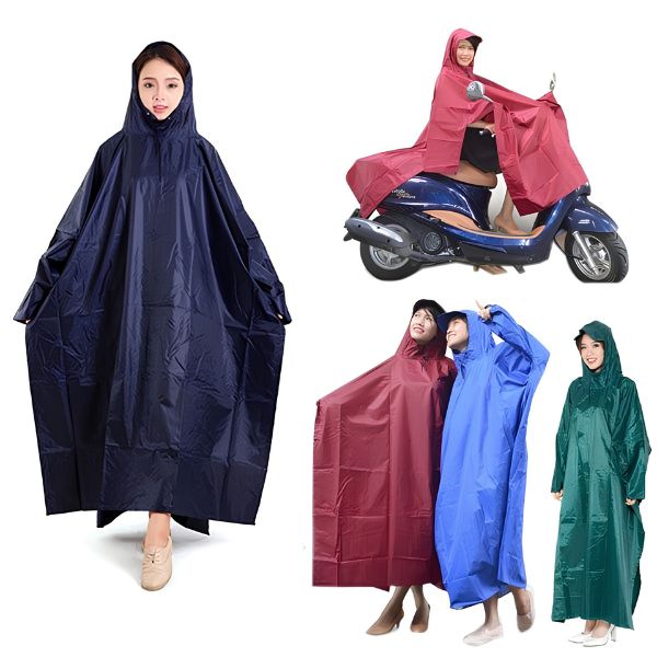 Áo mưa cánh dơi may bằng vải dù