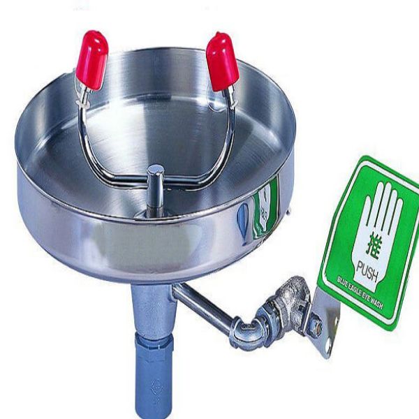 Bồn Rửa Mắt Khẩn Cấp Inox Có Hai Vòi Phun
