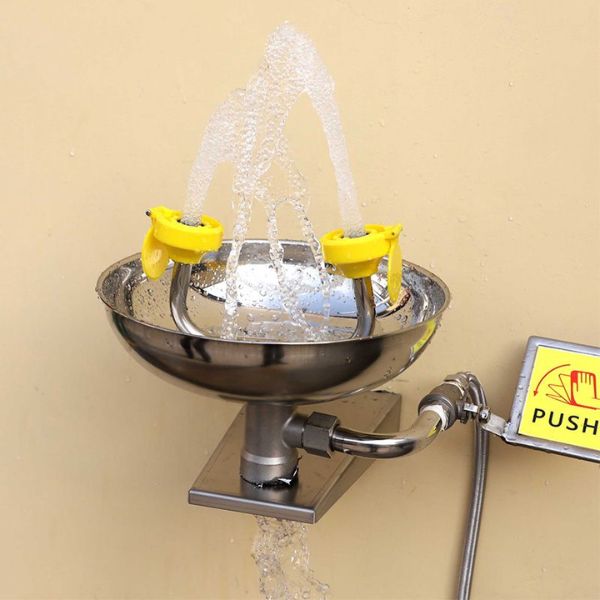 Bồn Rửa Mắt Khẩn Cấp Inox Kết Hợp Vòi Tắm