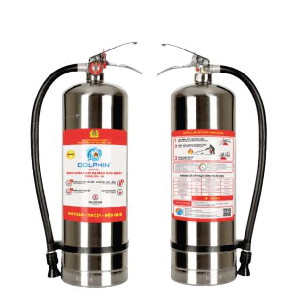 Bình Chữa Cháy Gốc Nước Vỏ Inox Dolphin Đa Năng Chính Hãng