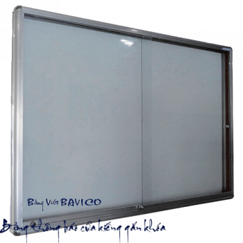 Văn Phòng Phẩm Bảng Thông Báo Cửa Kiếng Có Gắn Khóa Kích Thước Lớn Chất Lượng Cao