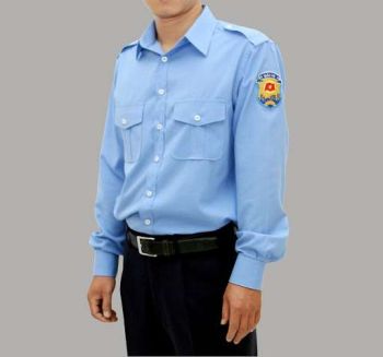áo bảo vệ nam tay dài cổ trụ DBV0009