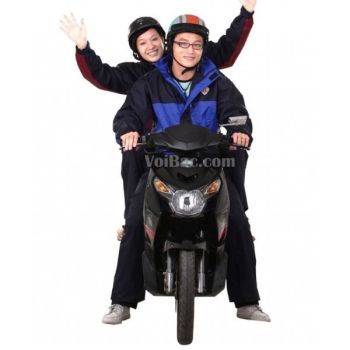 Áo Mưa Bộ Haledako Đi Mưa 2 Lớp Cao Cấp - QAM0069