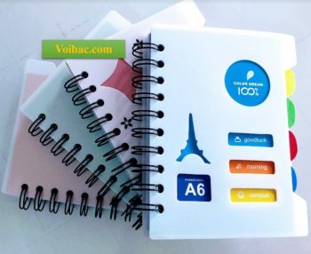 Dụng Cụ Văn Phòng Sổ Tay Ghi Chép Lò Xo A6