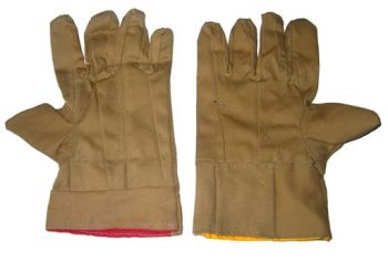 Găng Tay Vải Bảo Hộ Kaki Nâu