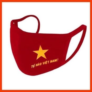 Khẩu Trang Vải Kháng Khuẩn Lá Cờ Việt Nam - KTV0016