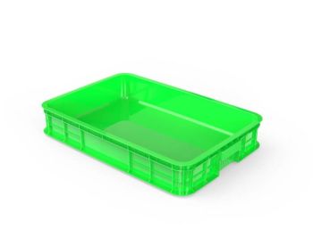 Thùng Nhựa Sóng Bít 1T Màu Xanh Lá