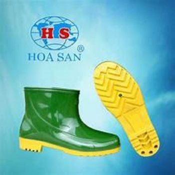 Ủng Cao Su Hoa San Cổ Thấp