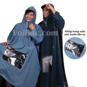 Áo Mưa Xẻ Tà Có Kiếng Đèn