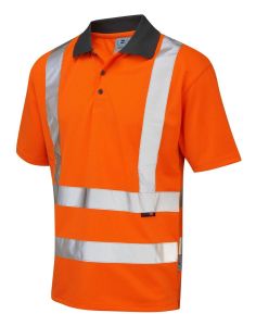 Áo thun đồng phục cổ trụ tay ngắn có phản quang