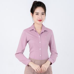 đồng phục áo sơ mi công sở nữ màu hồng - DCS0036