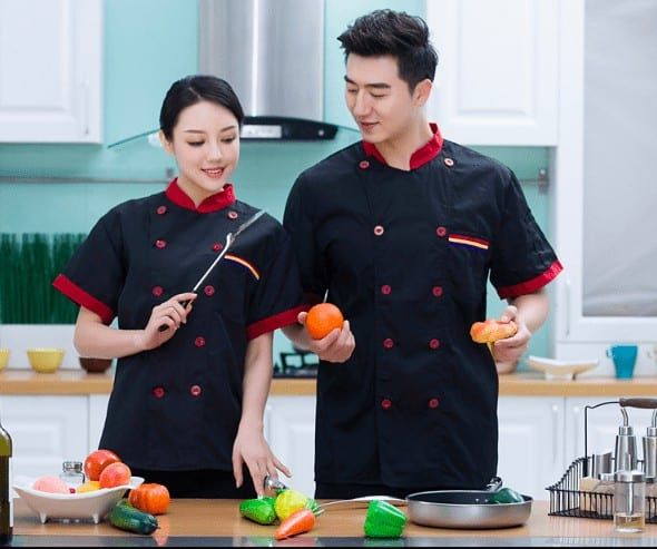 Áo Đồng Phục Bếp May Sẵn Siêu Bền Và An Toàn - ADB0002