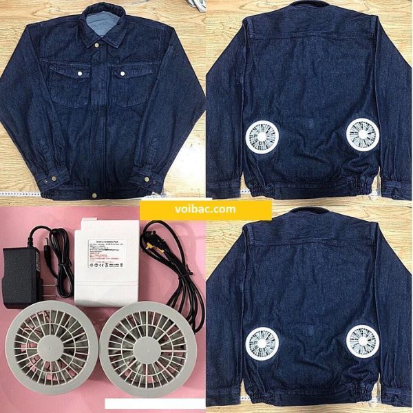 Áo Bảo Hộ Điều Hòa Vải Denim- DMS0025