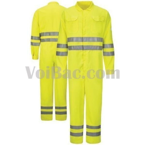 Áo Bảo Hộ Liền Quần Màu Xanh Có Phản Quang - DBH0030