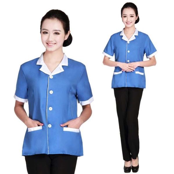 Áo Đồng Phục Nhân Viên Tạp Vụ Tay Lỡ - DTV0005