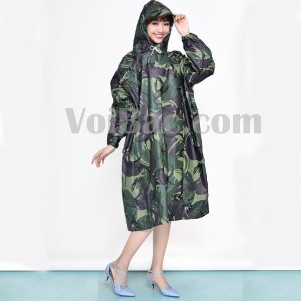 Áo Mưa Bít Chống Thấm Nước Rằn Ri - QAM0083