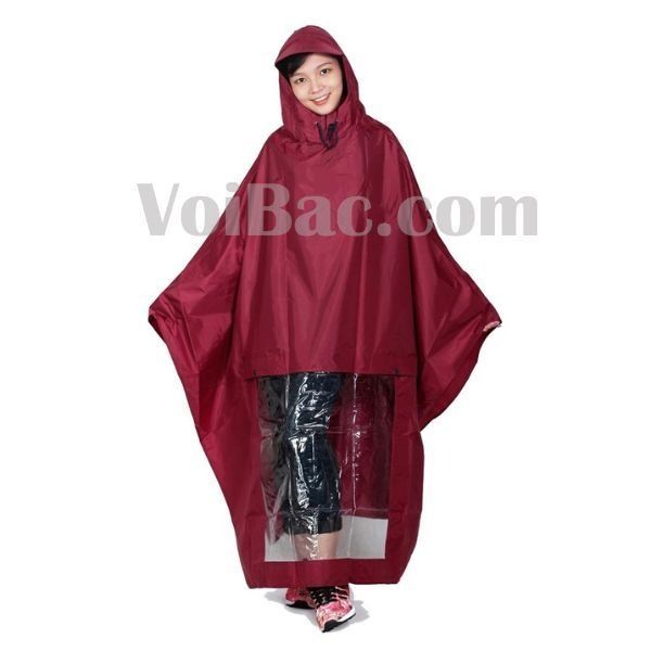 Áo Mưa Cánh Dơi Vải Dù Có Kính Bóng Phần Đèn Xe - QAM0043