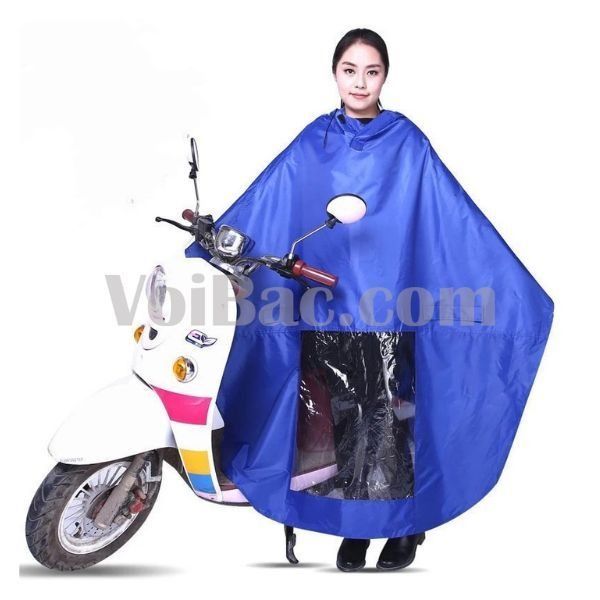 Áo Mưa Cánh Dơi Vải Dù Có Tấm Kiếng Trước Đèn - QAM0097