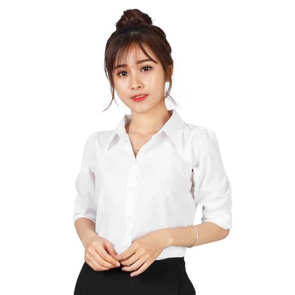 Áo Sơ Mi Đồng Phục Công Sở Cổ Đứng Thời Trang - DCS0025