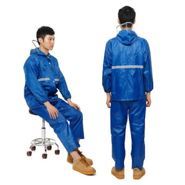 Bộ Quần Áo Mưa Phản Quang Vải Dù Cao Cấp - APQ0037