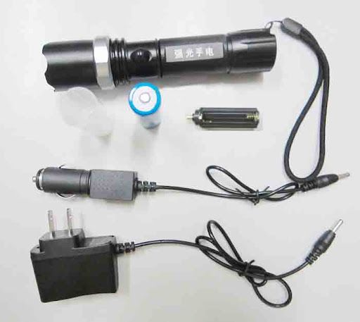 Đèn Pin Thép Cầm Tay Cree Bóng Led Cao Cấp - BHK0046
