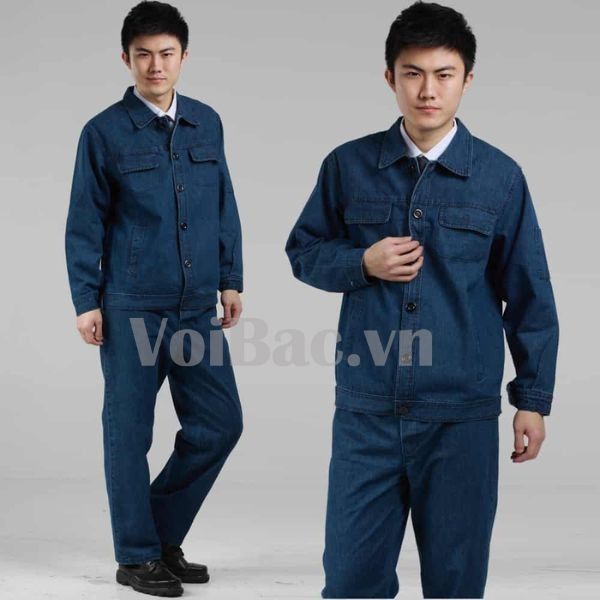 Đồng Phục Bảo Hộ Lao Động Vải Jean Bền Đẹp Chất Lượng - DBH0012
