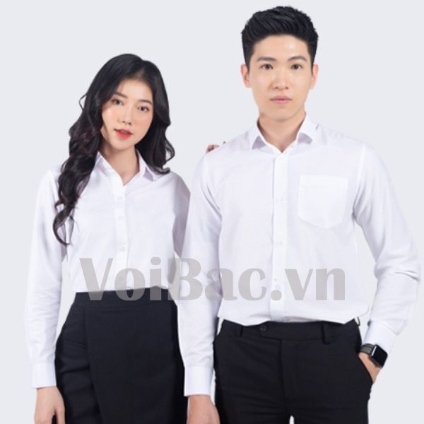 Đồng Phục Công Sở Nam Nữ Ngắn Tay Trẻ Trung - DCS0007