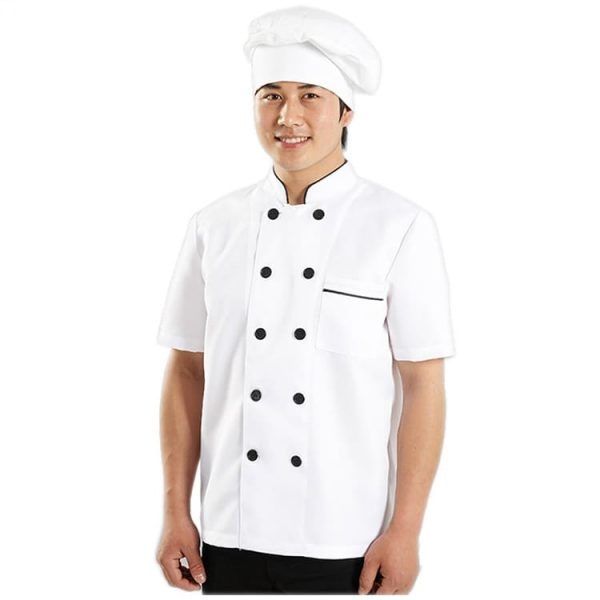 Đồng Phục Đầu Bếp Tay Lỡ Chất Lượng Cao- ADB0005