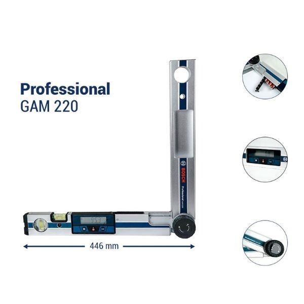 Thước Đo Góc Điện Tử BOSCH GAM 220 - DCT0065