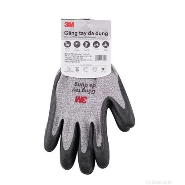 Găng Tay Đa Dụng Màu Xám 3M NBR - GTS0039