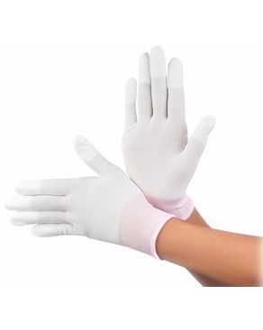 Găng Tay Vải Bảo Hộ Các Đầu Ngón Tay Phủ PU Dệt Kim - GDK0009