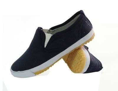 Giày Vải Xỏ Chân Xanh Đen Siêu Bền, Mang Nhẹ Chân, Giá Rẻ - GVA0021
