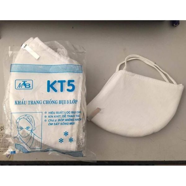 Khẩu Trang KT5 3 Lớp Lọc Bụi Cực Tốt - BVH0056