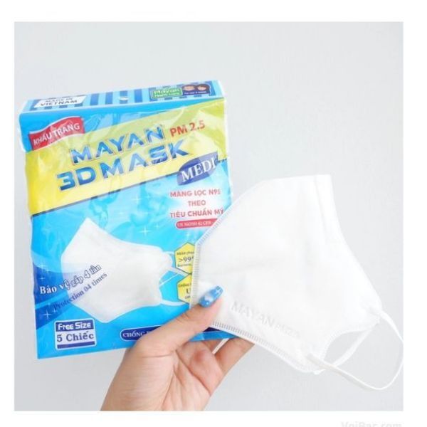 Khẩu Trang Mayan 3D Mask PM2.5 (5 cái) - BVH0119