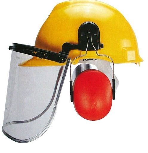 Mũ Bảo Hộ Có Kính Che Mặt Kết Hợp Bịt Tai Chống Ồn - MKH0006