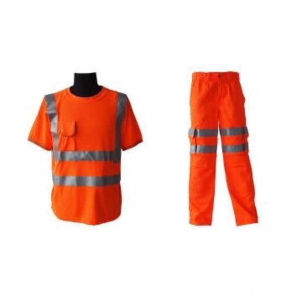 Quần Áo Bảo Hộ Có Phản Quang Tay Ngắn Chất Lượng Cao – DBH0047