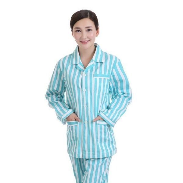 Trang Phục Bệnh Nhân Tay Dài Kẻ Sọc - BVI0013