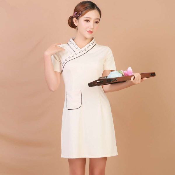Váy Đồng Phục Spa Thiết Kế Sang Trọng - DSP0002