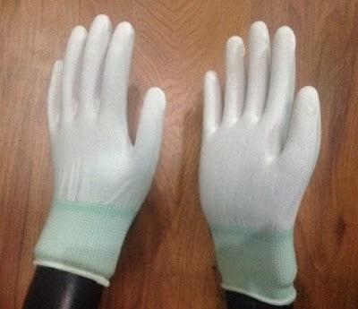 Găng Tay Polyester Màu Trắng